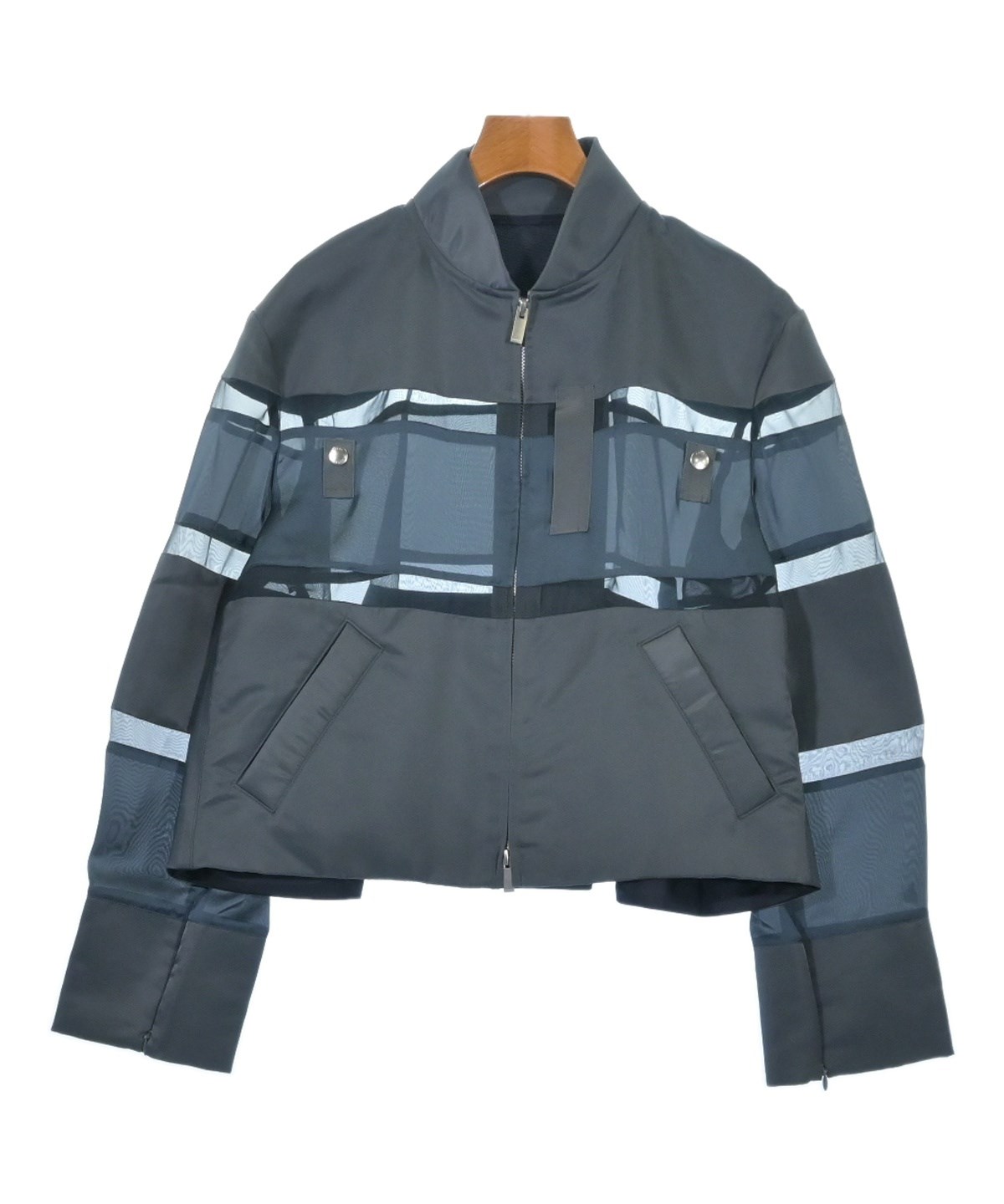 sacai（サカイ）ミリタリーブルゾン グレー サイズ:2(M位) レディース