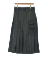 sacai（サカイ）ひざ丈スカート 黒 サイズ:3(L位) レディース/2200628645043