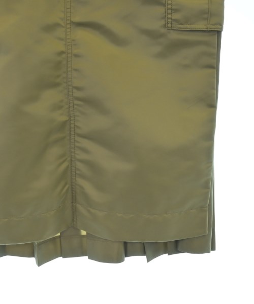 sacai（サカイ）ひざ丈スカート カーキ サイズ:2(M位) レディース/2200628645050