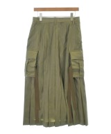 sacai（サカイ）ひざ丈スカート カーキ サイズ:2(M位) レディース/2200628645050