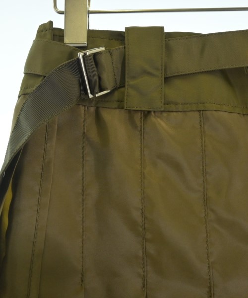 sacai（サカイ）ひざ丈スカート カーキ サイズ:0(XS位) レディース/2200628645067