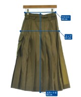sacai（サカイ）ひざ丈スカート カーキ サイズ:0(XS位) レディース/2200628645067
