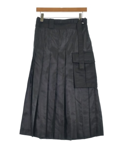 sacai（サカイ）ひざ丈スカート 黒 サイズ:1(S位) レディース/2200628315021