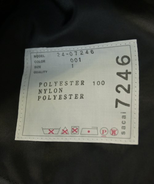 sacai（サカイ）ひざ丈スカート 黒 サイズ:1(S位) レディース/2200628315021