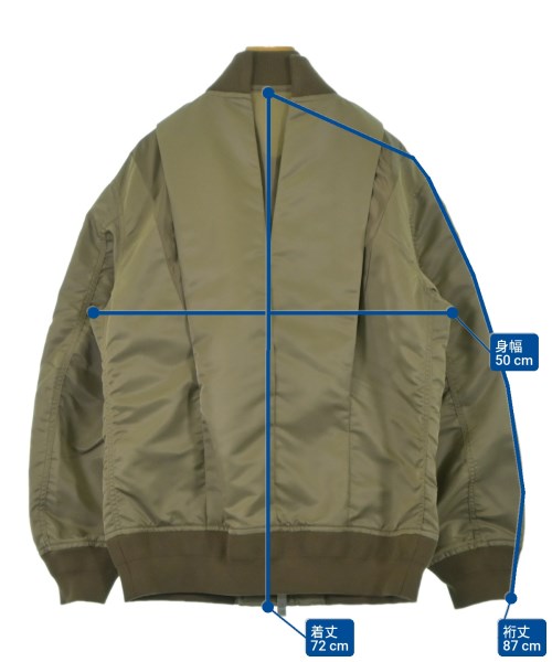 sacai（サカイ）ミリタリーブルゾン カーキ サイズ:1(S位) レディース/2200629869028