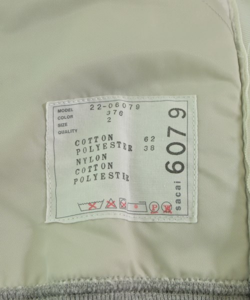 sacai（サカイ）パーカー グレー サイズ:2(M位) レディース/2200630177013