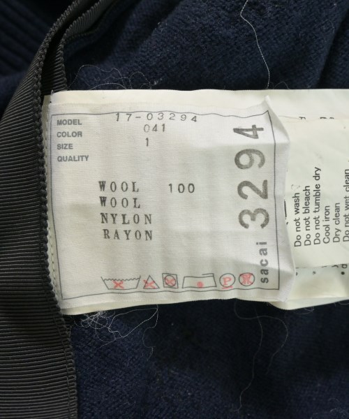 sacai（サカイ）ニット・セーター 紺 サイズ:1(S位) レディース/2200630618028