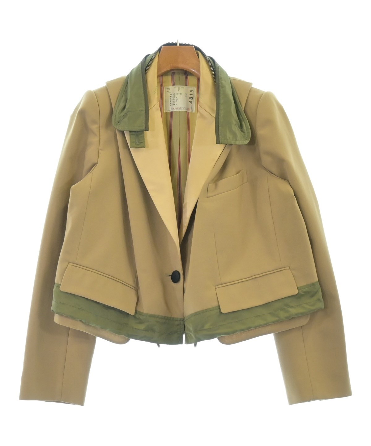 sacai チノジャケット 25ss ベージュ　サイズ2 sacai チノジャケット 25ss ベージュ サイズ2 sacai サカイ☆25SS新作