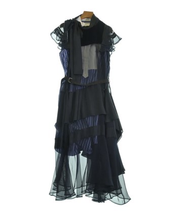 sacai（サカイ）ワンピース 紺 サイズ:2(M位) レディース
