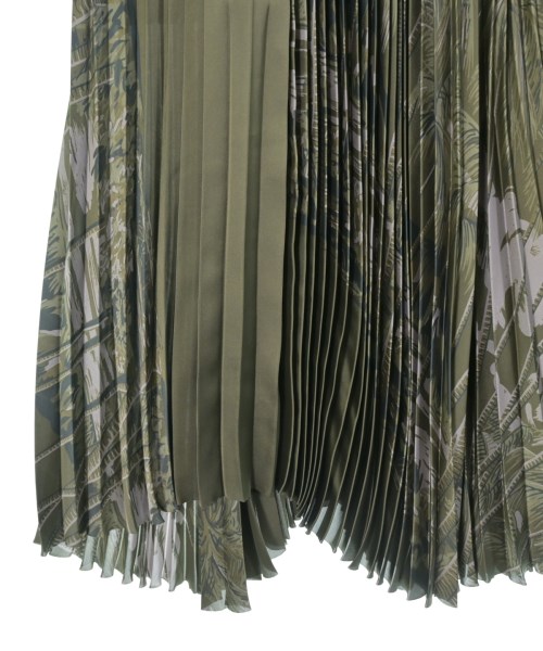sacai（サカイ）ロング・マキシ丈スカート カーキ サイズ:1(S位) レディース/2200630635094