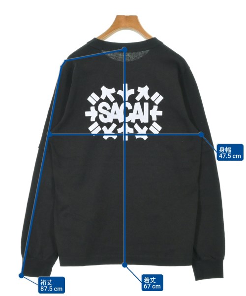 sacai（サカイ）Tシャツ・カットソー 黒 サイズ:2(M位) レディース/2200630669020