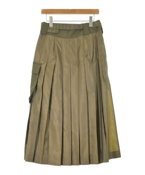 sacai（サカイ）ロング・マキシ丈スカート カーキ サイズ:2(M位) レディース/2200630877012