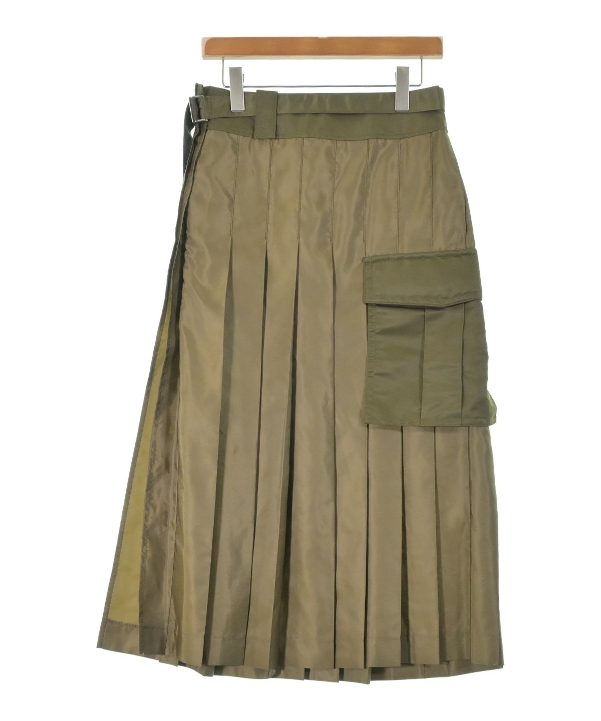 sacai（サカイ）ロング・マキシ丈スカート カーキ サイズ:2(M位