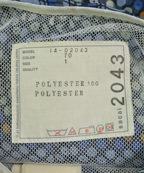 sacai（サカイ）ワンピース 青 サイズ:1(S位) レディース/2200632041039