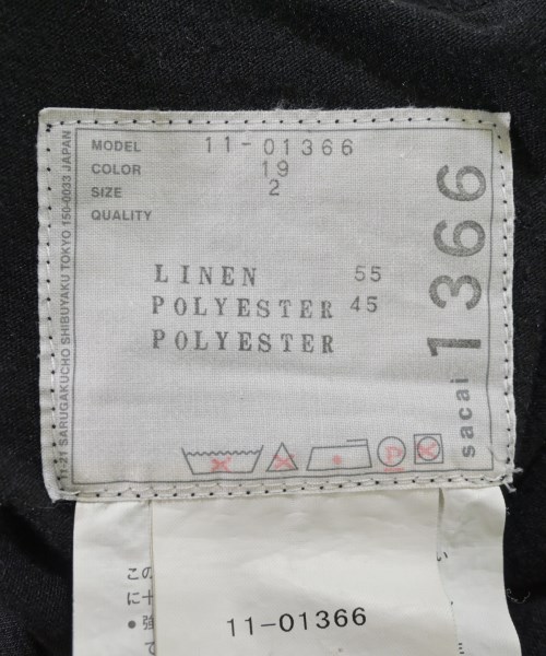 sacai（サカイ）Tシャツ・カットソー 黒 サイズ:2(M位) レディース/2200632295029