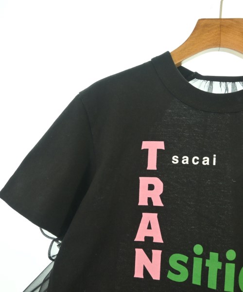 sacai（サカイ）Tシャツ・カットソー 黒 サイズ:1(S位) レディース/2200633136024