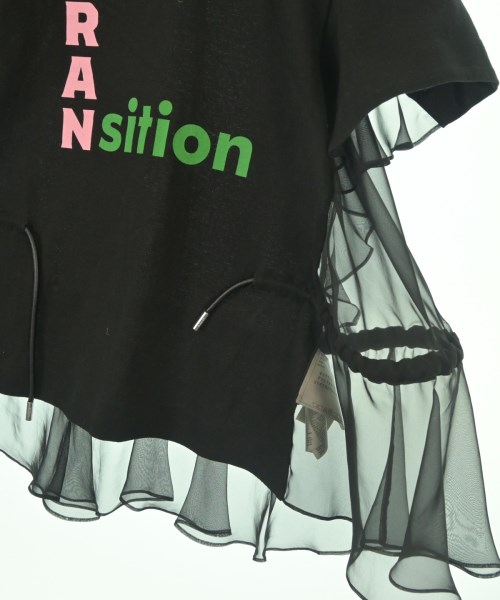 sacai（サカイ）Tシャツ・カットソー 黒 サイズ:1(S位) レディース/2200633136024