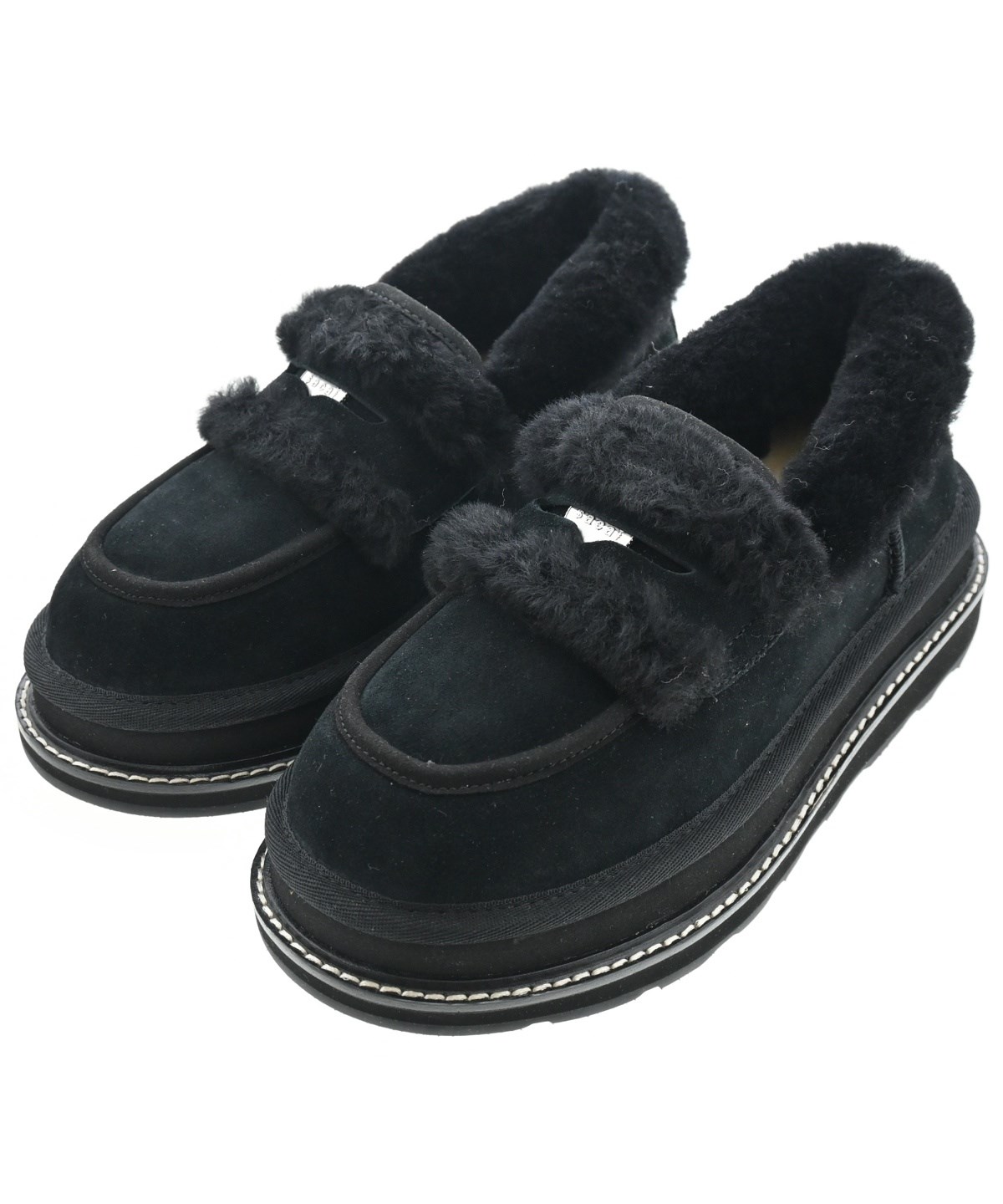 sacai（サカイ）ドレスシューズ/ローファー 黒 サイズ:22cm レディース