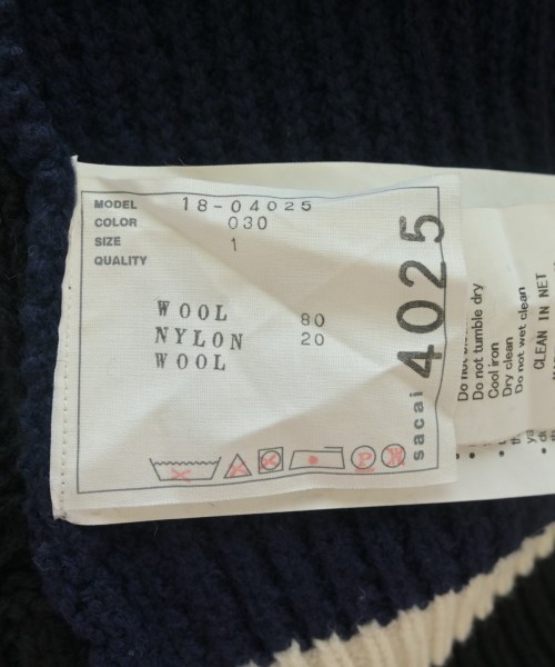 sacai（サカイ）カーディガン 黒 サイズ:1(S位) レディース/2200633848019