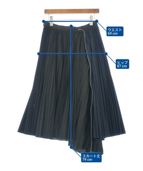 sacai（サカイ）ロング・マキシ丈スカート 紺 サイズ:2(M位) レディース/2200632194025