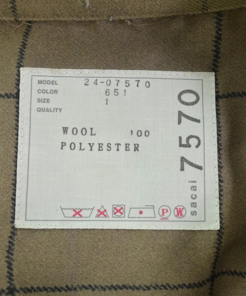 sacai（サカイ）カジュアルシャツ ベージュ サイズ:1(S位) レディース/2200634373015