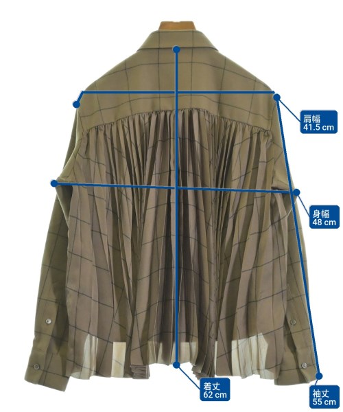 sacai（サカイ）カジュアルシャツ ベージュ サイズ:1(S位) レディース/2200634373015