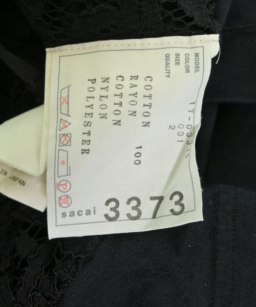 sacai（サカイ）Tシャツ・カットソー 黒 サイズ:2(M位) レディース/2200611240132