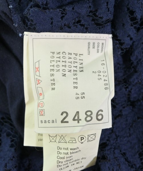 sacai（サカイ）Tシャツ・カットソー 紺 サイズ:2(M位) レディース/2200611240187