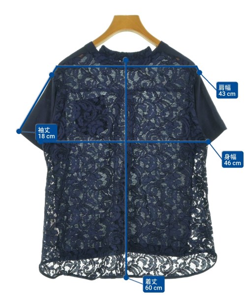 sacai（サカイ）Tシャツ・カットソー 紺 サイズ:2(M位) レディース/2200611240187