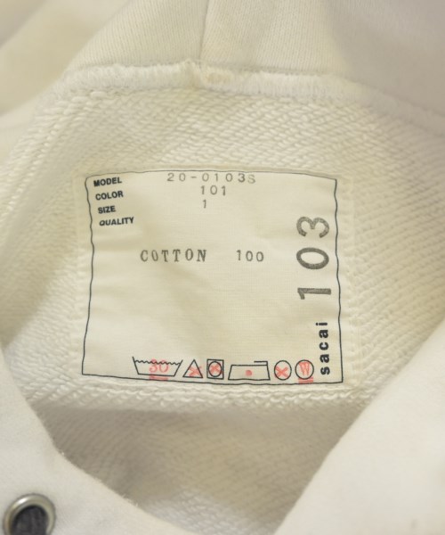 sacai（サカイ）パーカー 白 サイズ:1(S位) レディース/2200612131033