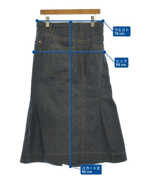 sacai（サカイ）ロング・マキシ丈スカート 紺 サイズ:2(M位) レディース/2200612876026