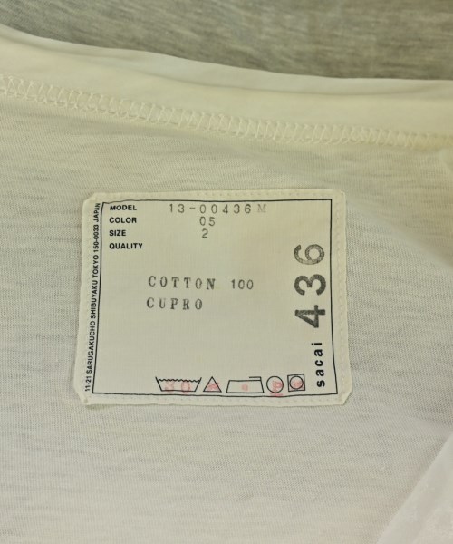 sacai（サカイ）Tシャツ・カットソー 白 サイズ:2(M位) レディース/2200613084109