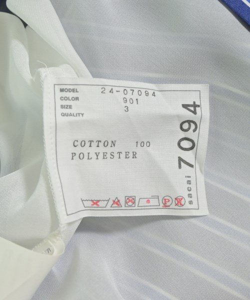 sacai（サカイ）ベスト 青 サイズ:3(L位) レディース/2200606604055