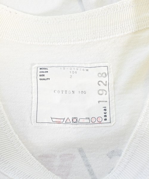 sacai（サカイ）Tシャツ・カットソー 白 サイズ:2(M位) メンズ/2200610596049