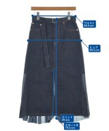 sacai（サカイ）ロング・マキシ丈スカート 紺 サイズ:1(S位) レディース/2200614827125