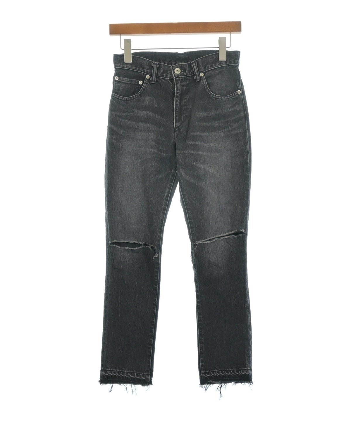 sacai（サカイ）デニムパンツ 黒 サイズ:0(XS位) レディース