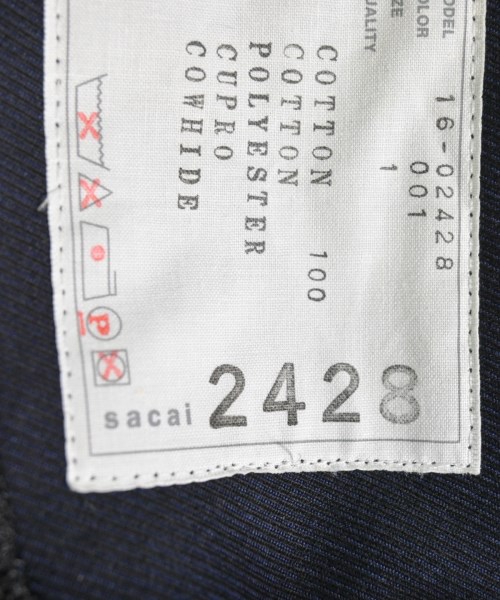 sacai（サカイ）ブルゾン 黒 サイズ:1(S位) レディース/2200615228013