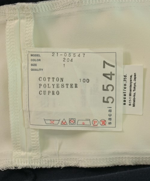 sacai（サカイ）ワンピース 紺 サイズ:1(S位) レディース/2200615401041