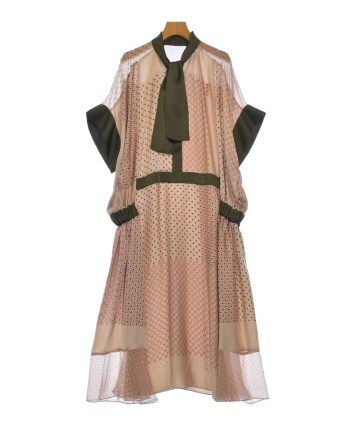 サカイ　ワンピース sacai（サカイ）ワンピース ピンク サイズ:3(L位) レディース