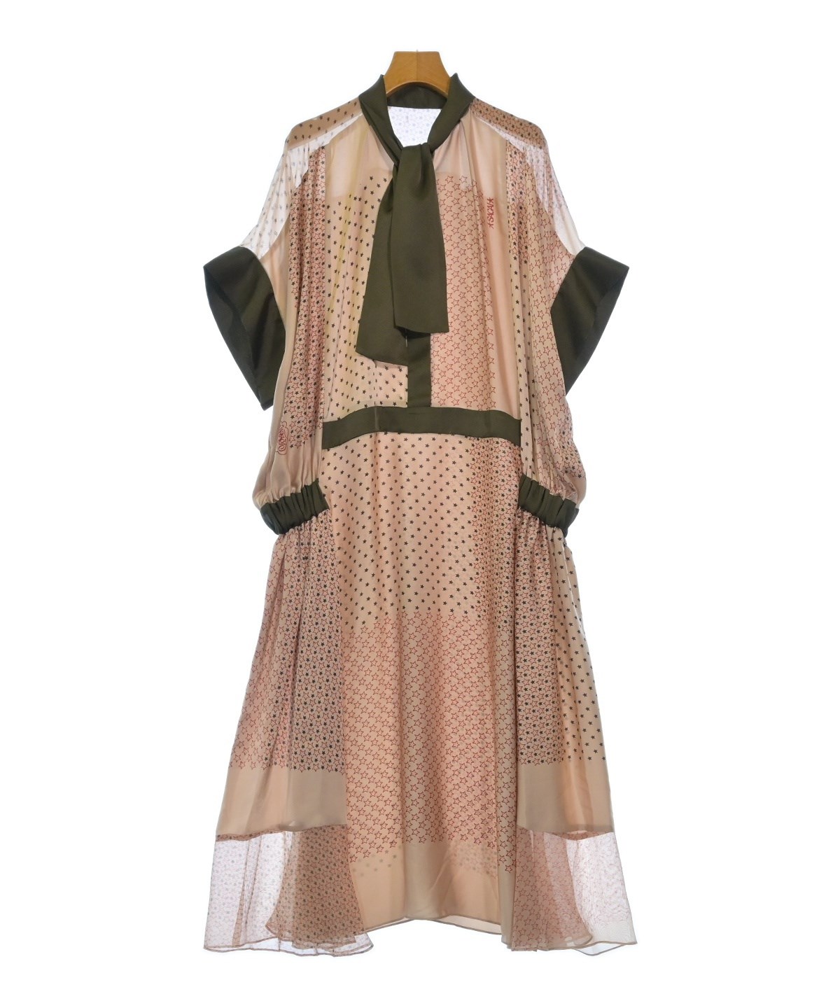 sacai スーツ地ワンピース サイズ2 sacai（サカイ）ワンピース 黒 サイズ:2(M位) レディース