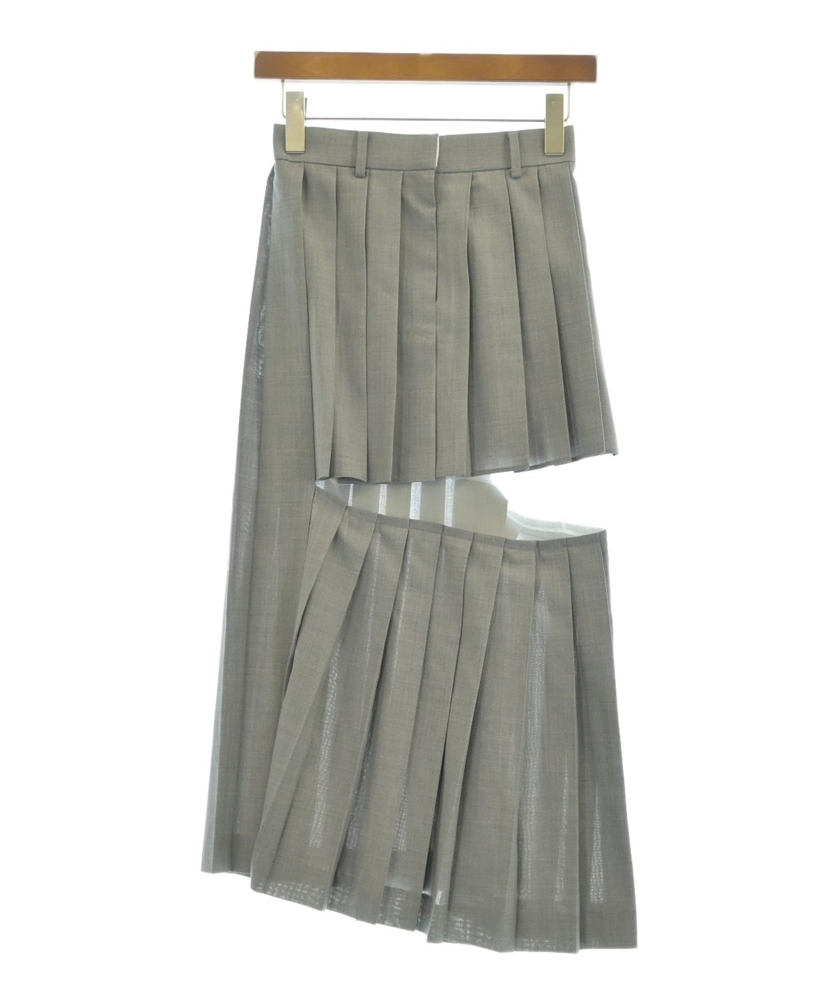 sacai スカート sacai（サカイ）ロング・マキシ丈スカート グレー サイズ:0(XS位