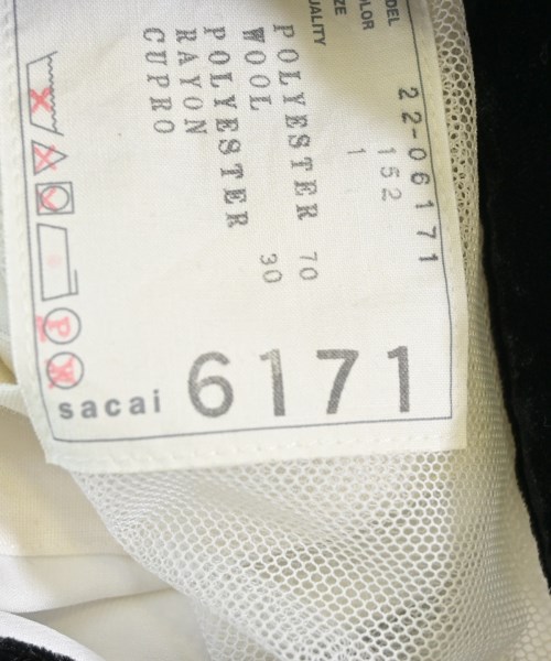 sacai（サカイ）ワンピース 白 サイズ:1(S位) レディース/2200618524037