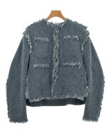 sacai（サカイ）ノーカラージャケット 紺 サイズ:2(M位) レディース/2200618398010