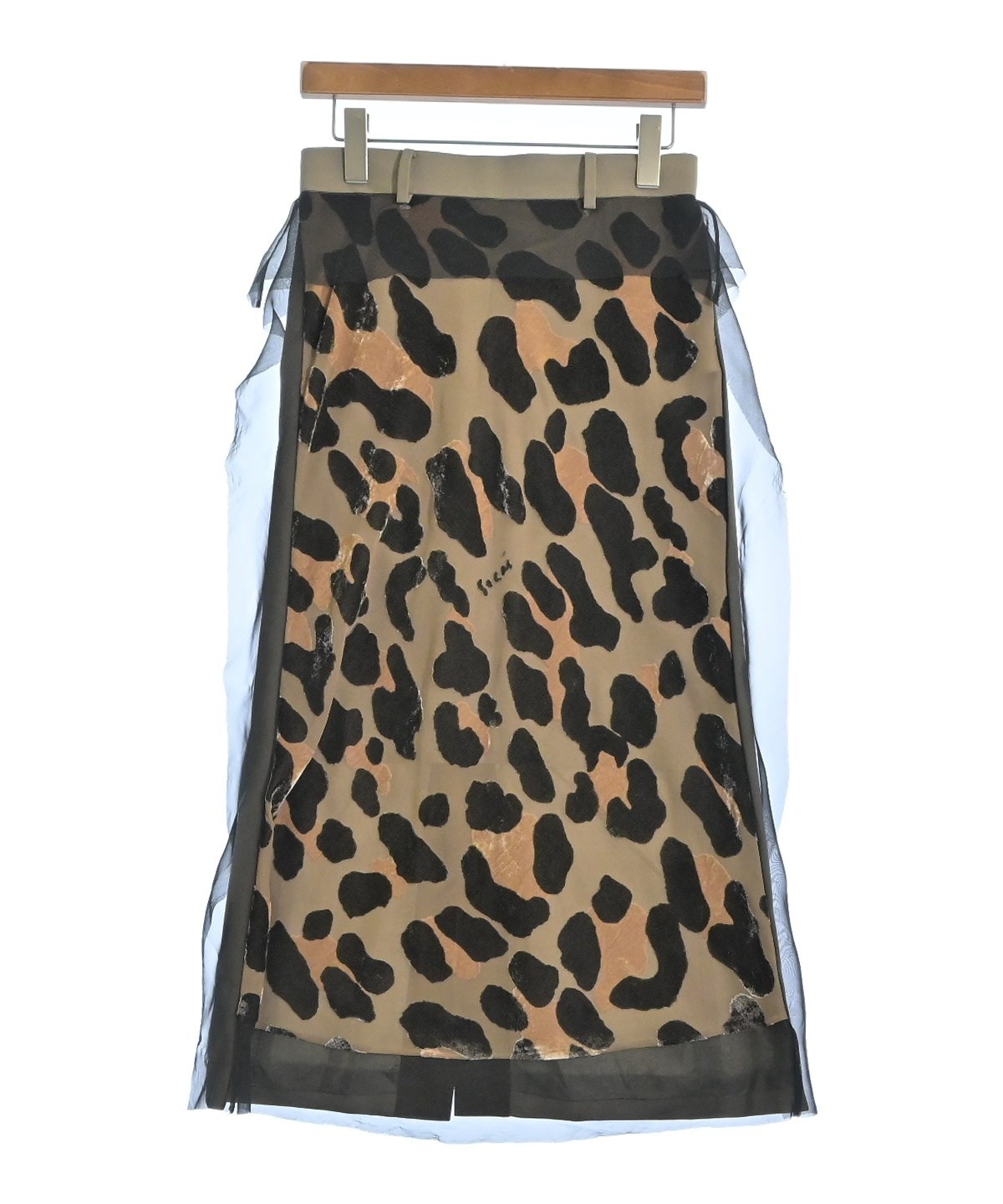 sacai（サカイ）ロング・マキシ丈スカート カーキ サイズ:1(S位