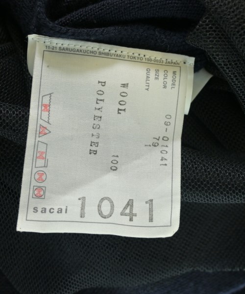sacai（サカイ）ワンピース 紺 サイズ:1(S位) レディース/2200609980781