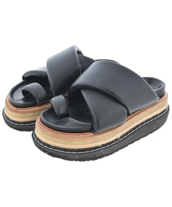sacai（サカイ）サンダル 黒 サイズ:EU38(24.5cm位) レディース