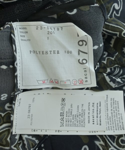 sacai（サカイ）ワンピース 黒 サイズ:1(S位) レディース/2200602404055