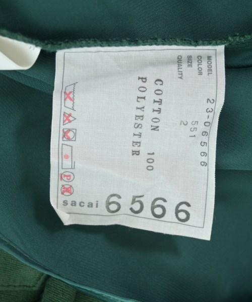 sacai（サカイ）Tシャツ・カットソー 緑 サイズ:2(M位) レディース/2200606924313