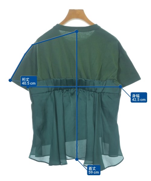 sacai（サカイ）Tシャツ・カットソー 緑 サイズ:2(M位) レディース/2200606924313