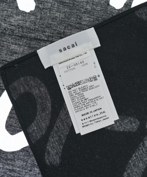 sacai（サカイ）バンダナ・スカーフ 黒 サイズ:- レディース/2200607792058